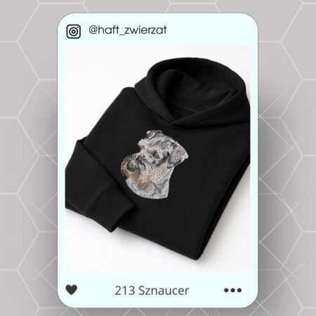 Koszulka/bluza z haftem Sznaucera. Gotowy wzór 213