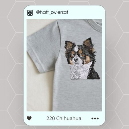 Koszulka/bluza z haftem Chihuahua. Gotowy wzór 220