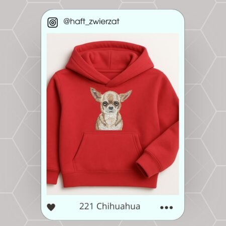 Koszulka/bluza z haftem Chihuahua. Gotowy wzór 221