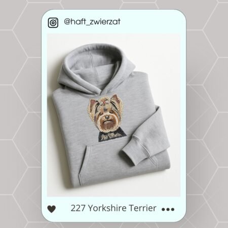 Koszulka/bluza z haftem Yorkshire Terriera. Gotowy wzór 227