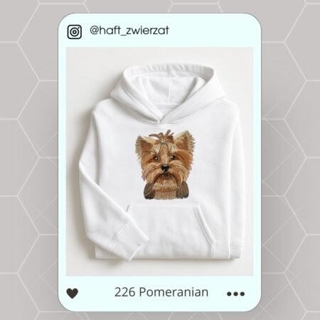 Koszulka/bluza z haftem Yorkshire Terriera. Gotowy wzór 228