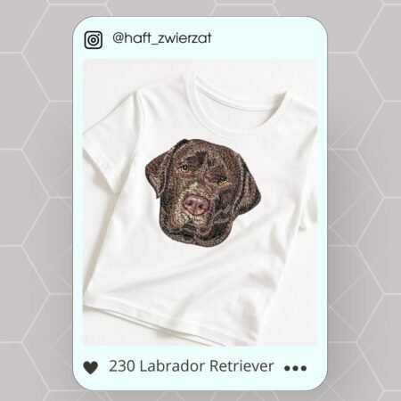 Koszulka/bluza z haftem Labradora Retrievera. Gotowy wzór 230
