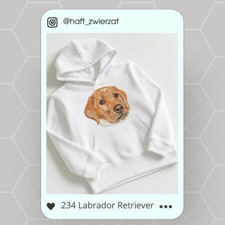 Koszulka/bluza z haftem Labradora Retrievera. Gotowy wzór 234