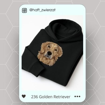 Koszulka/bluza z haftem Golden Retrievera. Gotowy wzór 236