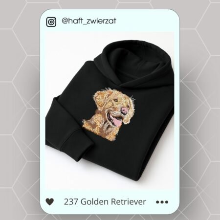 Koszulka/bluza z haftem Golden Retrievera. Gotowy wzór 237