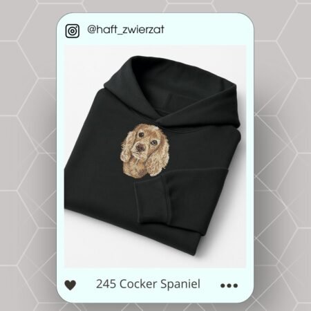 Koszulka/bluza z haftem Cocker Spaniela. Gotowy wzór 245