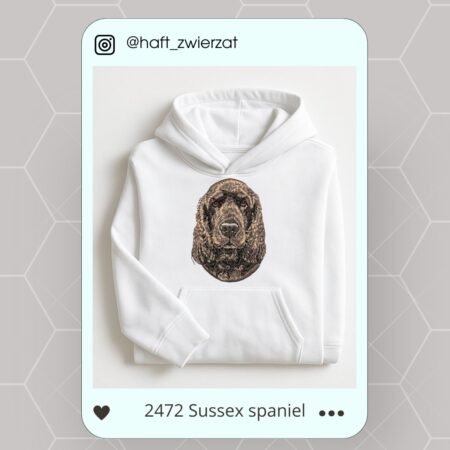 Koszulka/bluza z haftem Sussex Spaniela. Gotowy wzór 2472