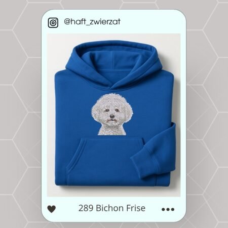 Koszulka/bluza z haftem Bichon Frise. Gotowy wzór 289