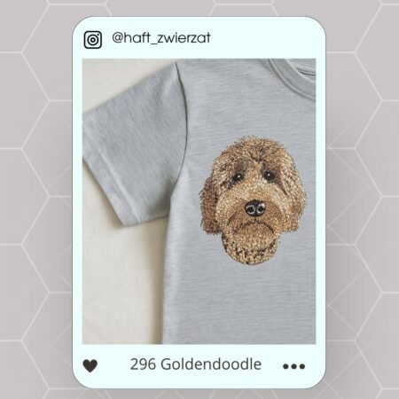 Koszulka/bluza z haftem Goldendoodle. Gotowy wzór 296