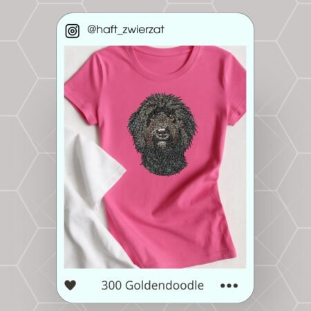 Koszulka/bluza z haftem Goldendoodle. Gotowy wzór 300