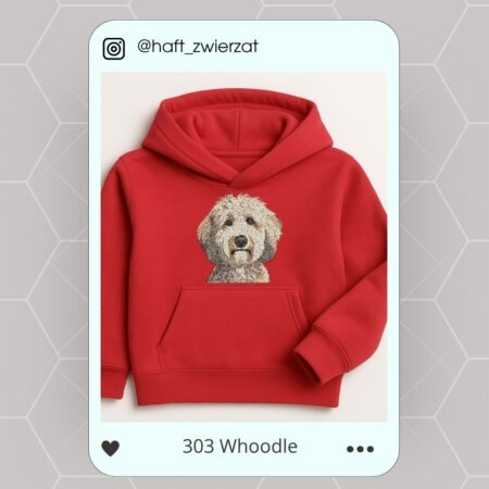 Koszulka/bluza z haftem Whoodle. Gotowy wzór 303