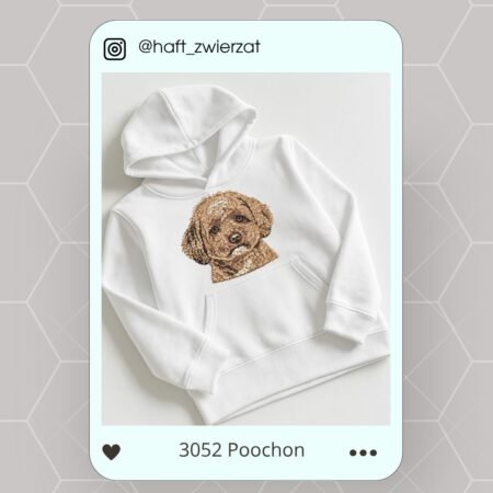 Koszulka/bluza z haftem Poochon. Gotowy wzór 3052