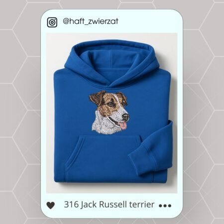 Koszulka/bluza z haftem Jack Russell Terriera. Gotowy wzór 3161