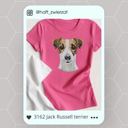 Koszulka/bluza z haftem Jack Russell Terriera. Gotowy wzór 3162