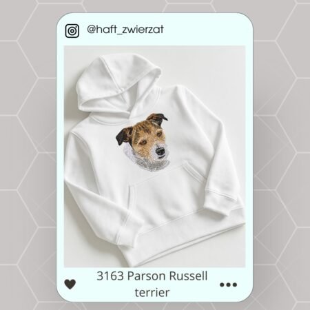 Koszulka/bluza z haftem Parson Russell Terriera. Gotowy wzór 3163