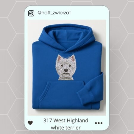 Koszulka/bluza z haftem West Highland White Terriera. Gotowy wzór 317