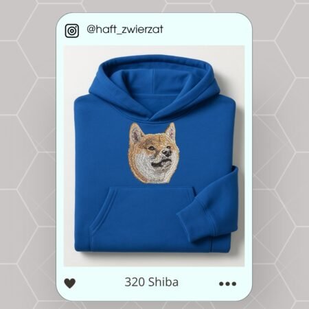 Koszulka/bluza z haftem Shiba Inu. Gotowy wzór 320