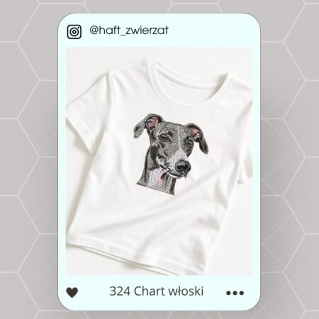 Koszulka/bluza z haftem Charta włoskiego. Gotowy wzór 324