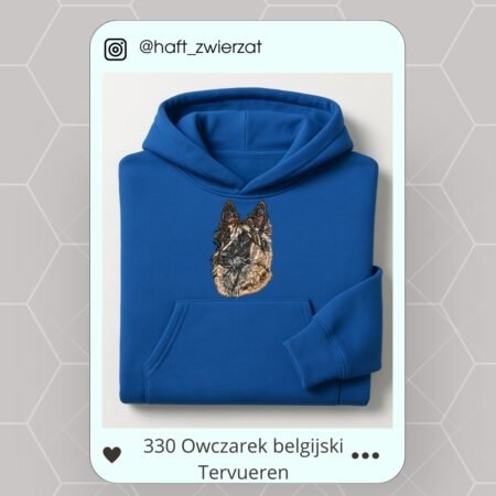 Koszulka/bluza z haftem Owczarka belgijskiego Tervuerena. Gotowy wzór 330