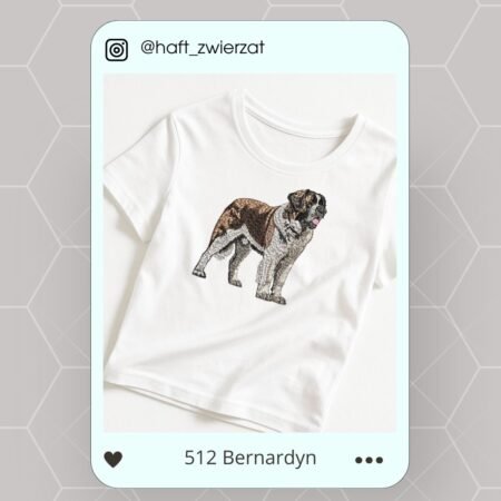 Koszulka/bluza z haftem Bernardyna. Gotowy wzór 512