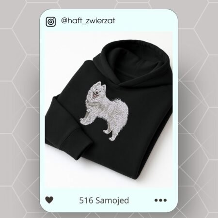 Koszulka/bluza z haftem Samojeda. Gotowy wzór 516