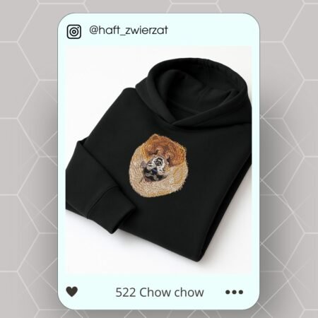 Koszulka/bluza z haftem Chow Chowa. Gotowy wzór 522