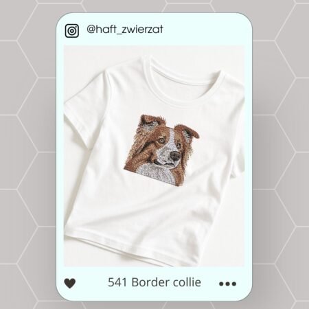 Koszulka/bluza z haftem Border Collie. Gotowy wzór 541