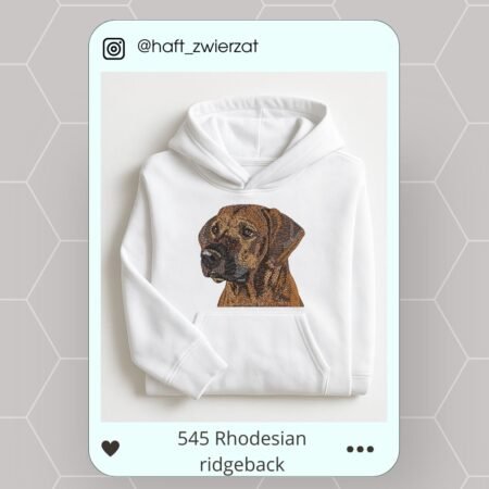 Koszulka/bluza z haftem Rhodesian Ridgebacka. Gotowy wzór 545