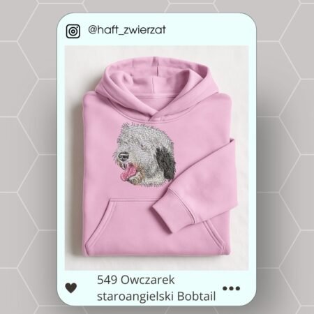 Koszulka/bluza z haftem Bobtaila. Gotowy wzór 549