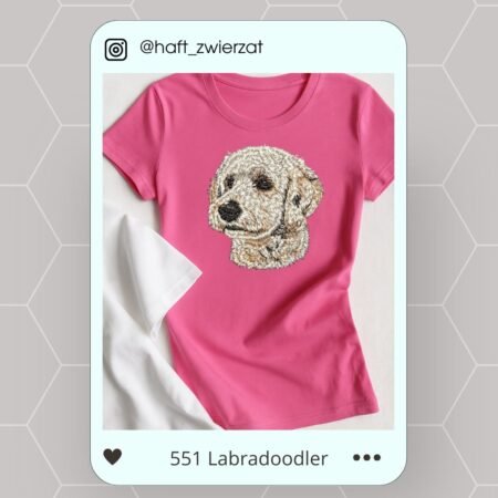 Koszulka/bluza z haftem Labradoodle. Gotowy wzór 551