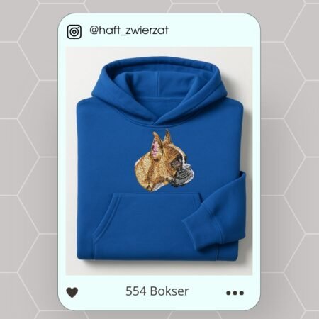 Koszulka/bluza z haftem Boksera. Gotowy wzór 554