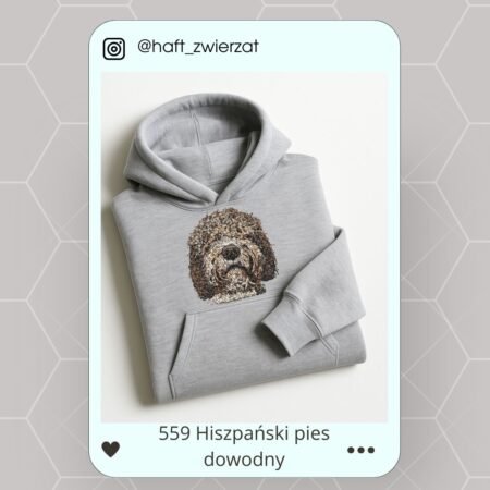 Koszulka/bluza z haftem Hiszpańskiego psa dowodnego. Gotowy wzór 559